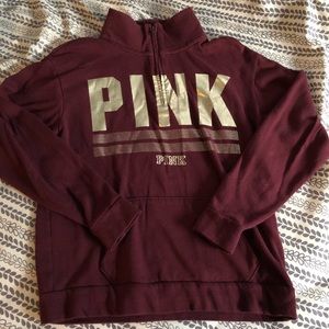 Maroon PINK quarter zip